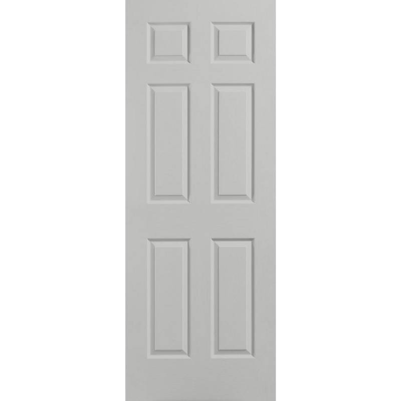 MASONITE - Puerta Sinfonía HDF 80x200 C/6 Paneles Gris claro Kayseri