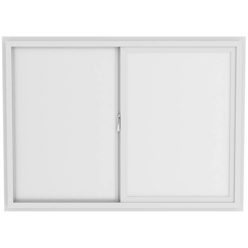 WINTEC - Ventana monolítica stipolite PVC americano klassik 70x50cm blanco