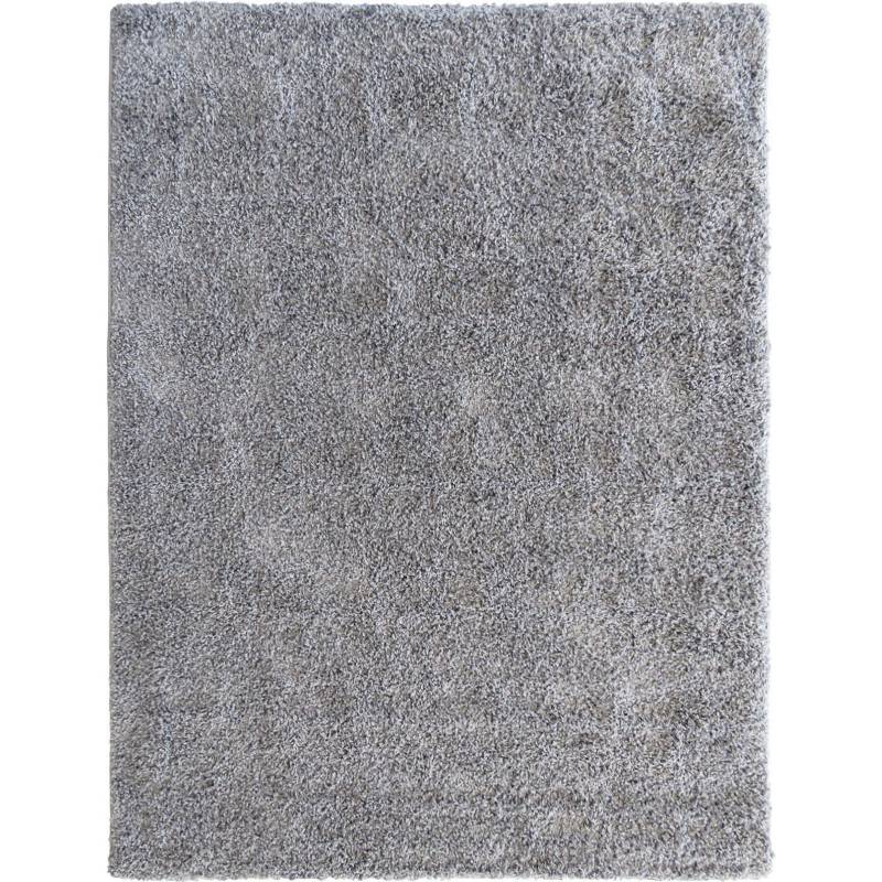 IDETEX - Alfombra shaggy lisa 150x200 cm gris