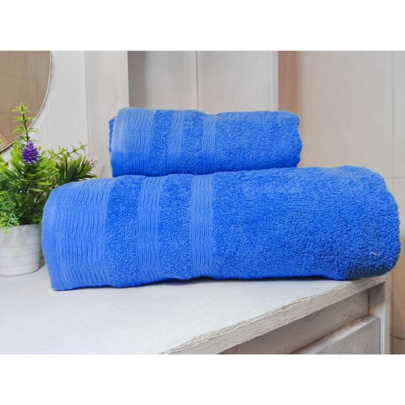 IDETEX - Set toallas 500g 2 piezas azul