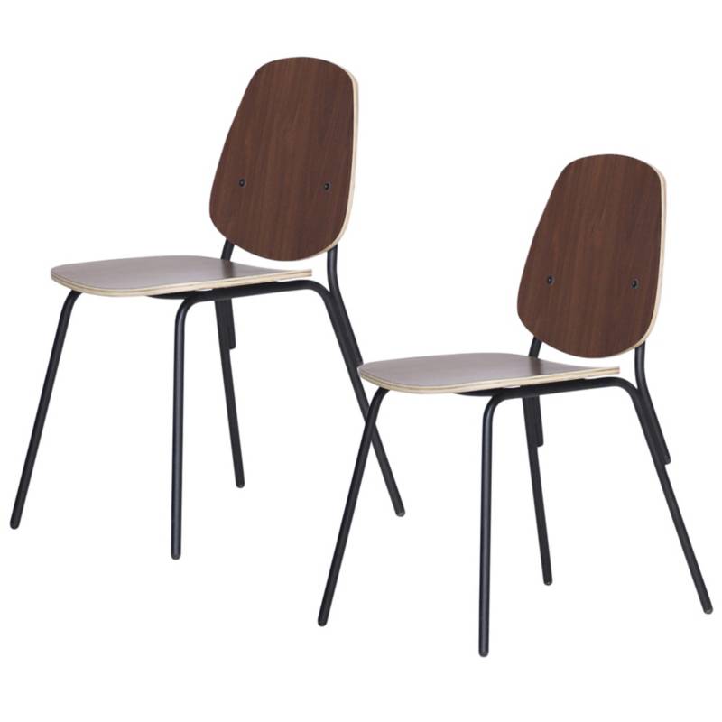 MEDULAR - Set de 2 sillas 46x57x83 cm natural
