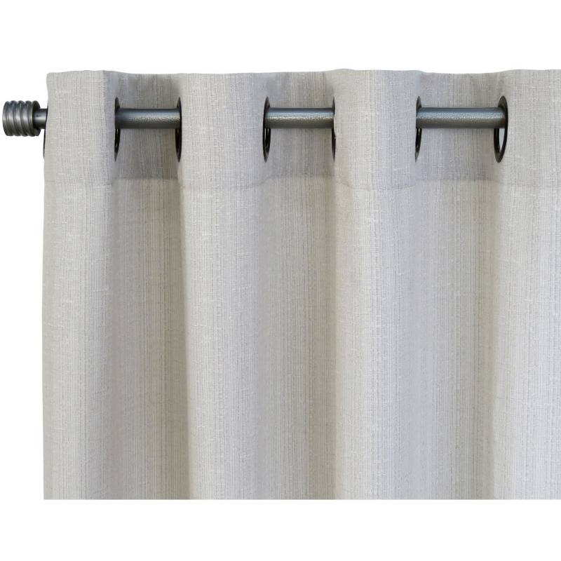 IDETEX - Set de cortinas tela 220x140cm Venecia Grigio gris