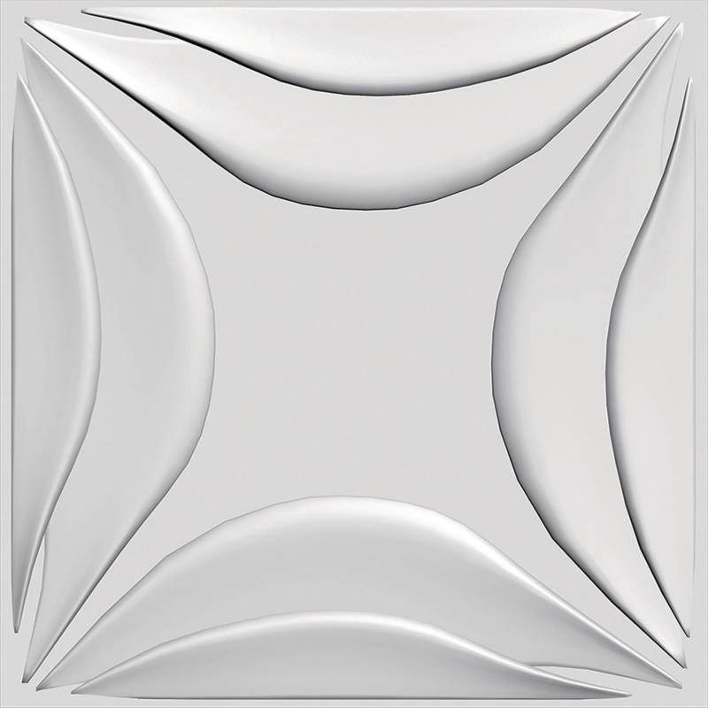 FOKUS HOME - Panel 3D 50x50cm Blanco Pintable 6m2