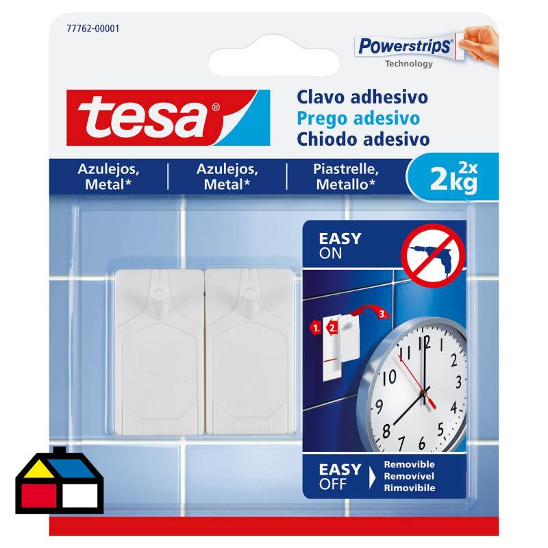 TESA - Clavo adhesivo para azulejos y metal 2 kg