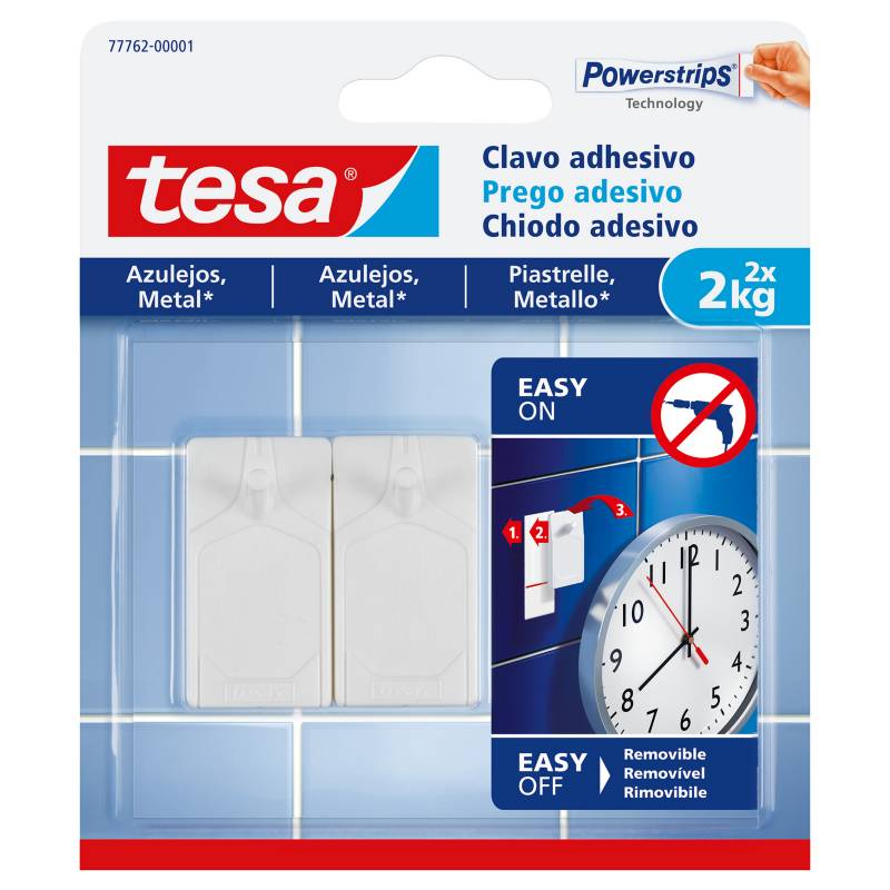 TESA - Clavo adhesivo para azulejos y metal 2 kg