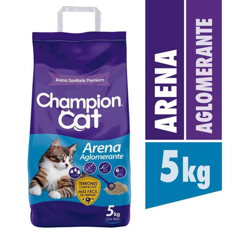 CHAMPION CAT - Arena aglomerante 5 kg