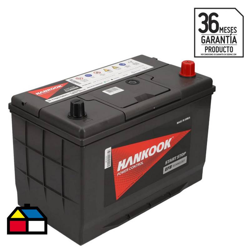 HANKOOK - Batería para auto 80 A positivo derecho 800 CCA