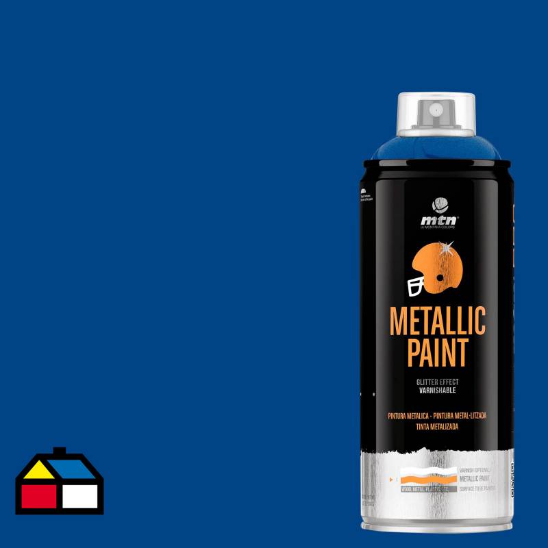 MONTANA COLORS - Pintura Metalizada en Spray Azul Oscuro Metálico 400ml.