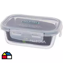 ALLEGRA - Hermético vidrio rectangular  420 ml