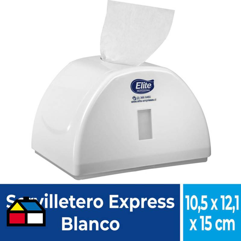 ELITE PROFESSIONAL - Dispensador  servilleta  express blanco