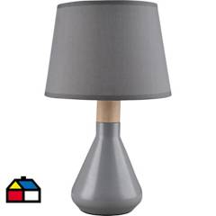JUST HOME COLLECTION - Lámpara de mesa Harlow 1 l E14 gris