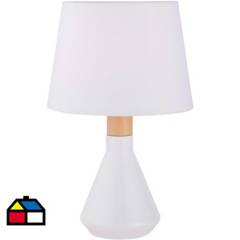JUST HOME COLLECTION - Lámpara de mesa Harlow 1 L E14 blanca
