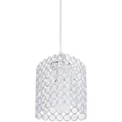 JUST HOME COLLECTION - Lámpara de colgar Vidrio y metal Ovar Transparente