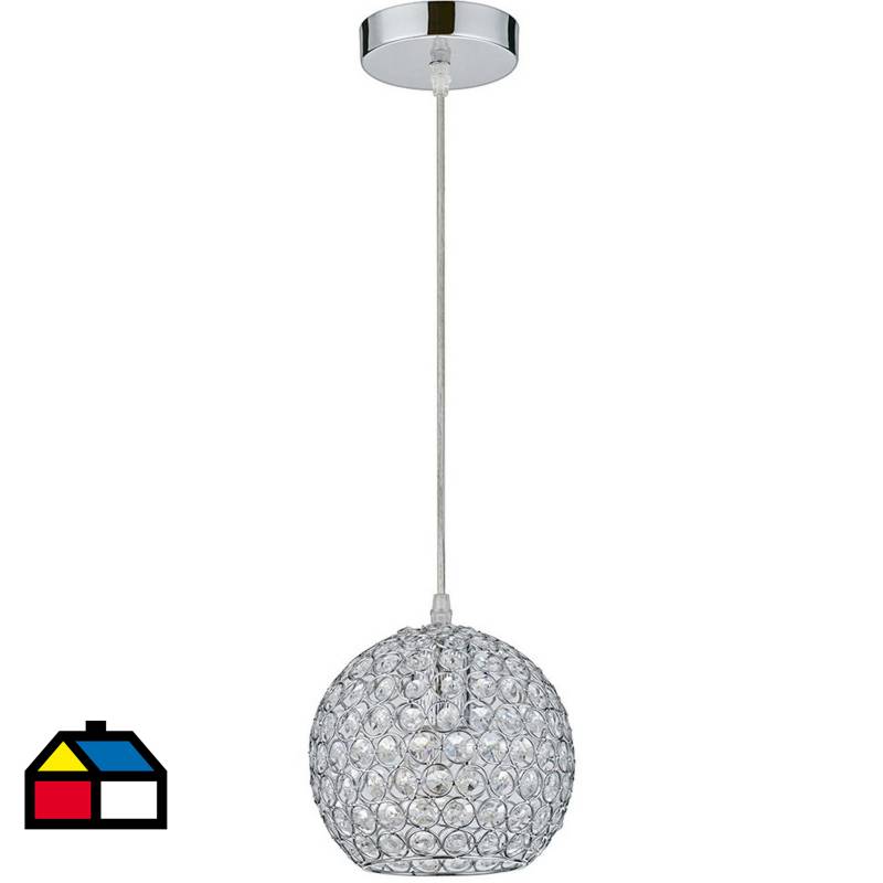 JUST HOME COLLECTION - Lámpara de colgar Vidrio y metal Almada Transparente