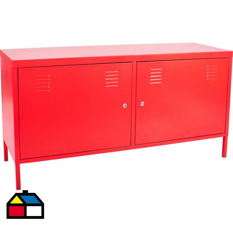 MALETEK - TV cabinet 119x63x40 cm Rojo