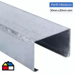 GENERICO - 6m Perfil C 2x3x0,85 Metalcon estructural