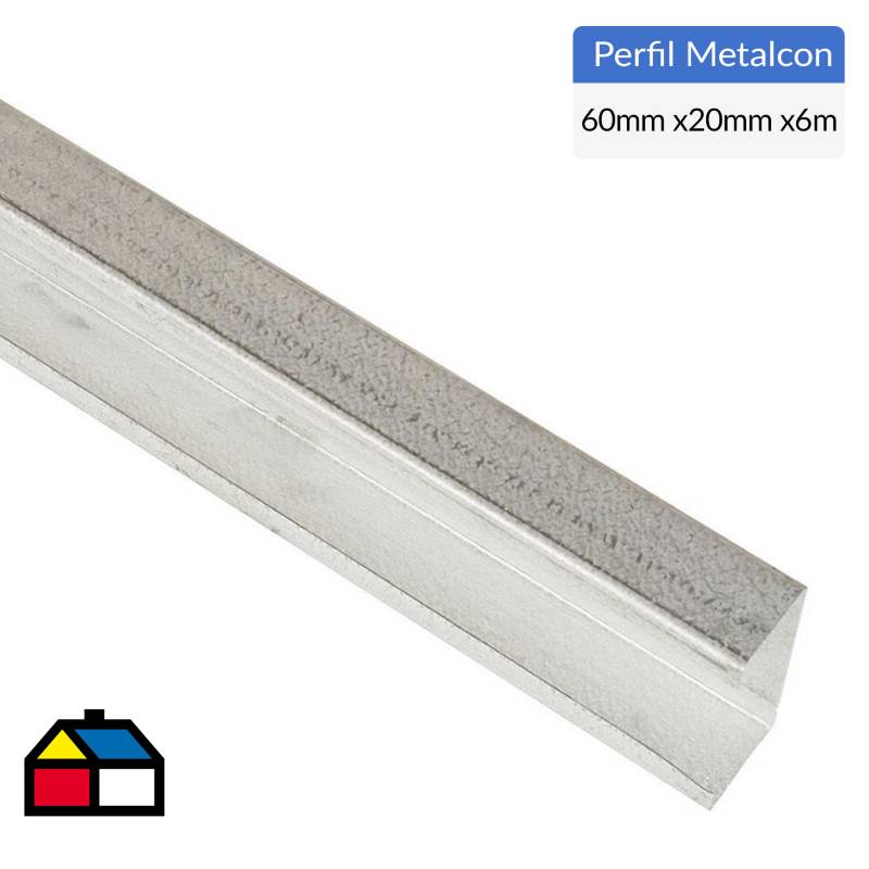 GENERICO - Perfil estructural Metalcon C 2x6x0,85x6,0 metros
