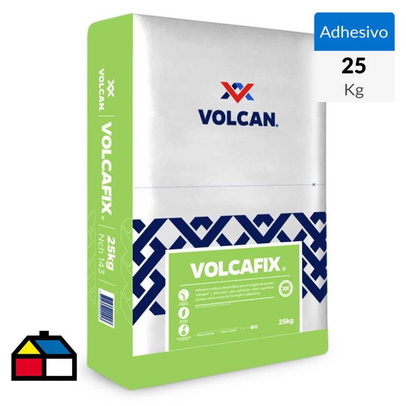 VOLCAFIX - Adhesivo especial para pegado de paneles Volcapol. Volcafix polvo 25kg