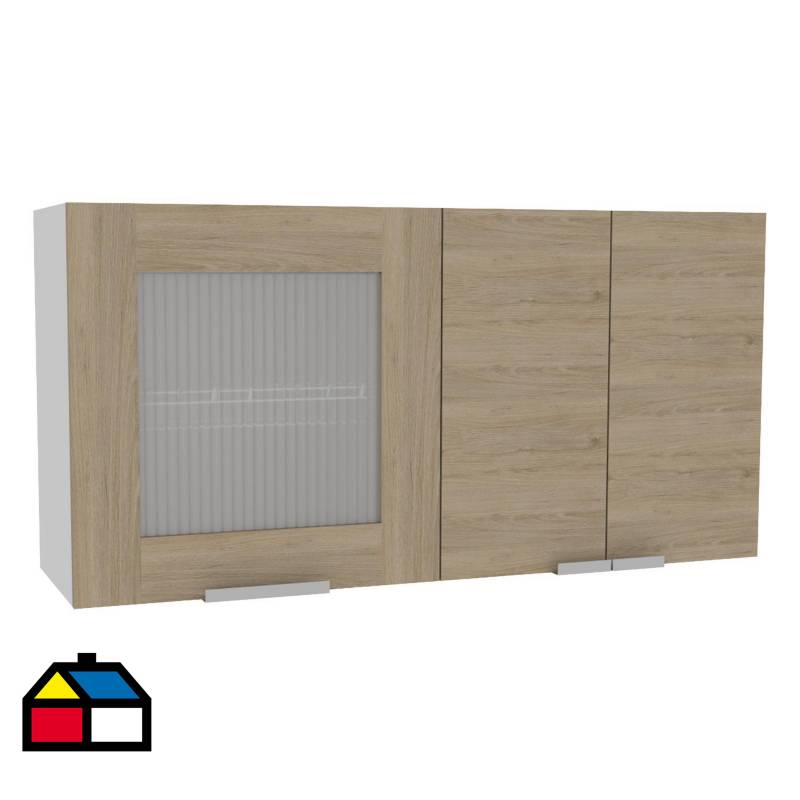 TUHOME - Mueble de cocina 120x33,5x60 cm Oak/blanco