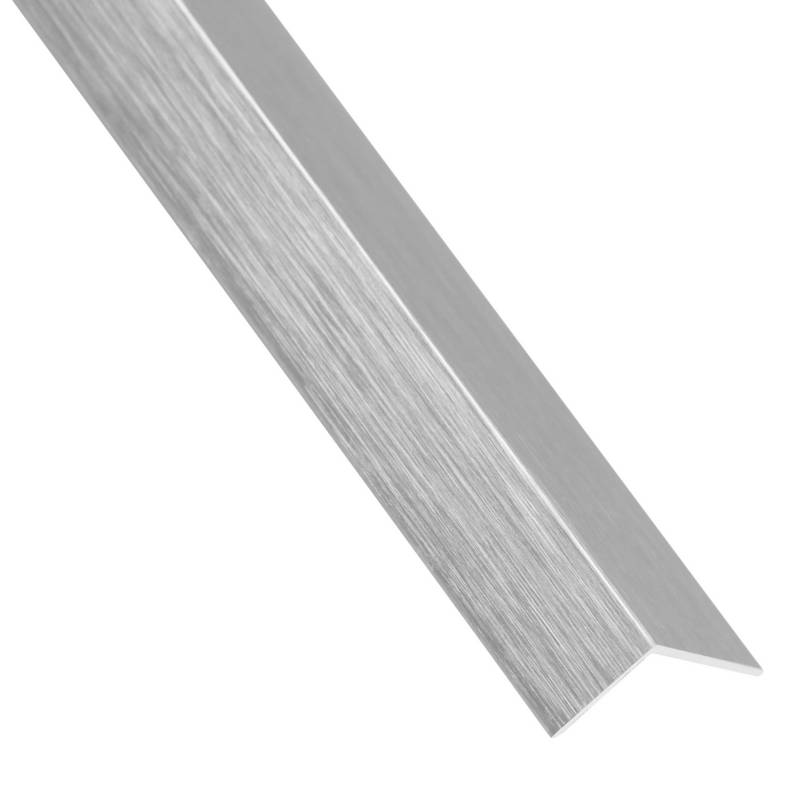 ARCANSAS - Angulo aluminio plata cepillado 30x30 1 mt