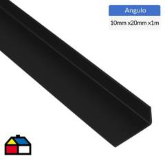 ARCANSAS - Angulo pvc negro mate 20x10 1 mt
