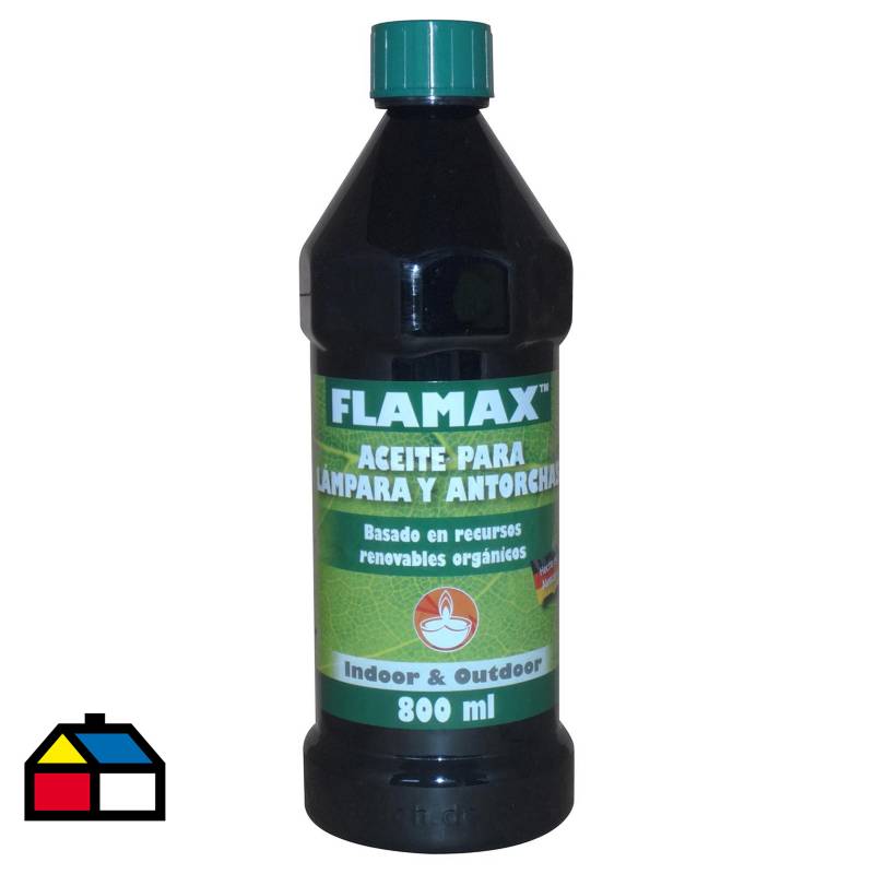 FLAMAX - Aceite para lámpara transparente 800 ml