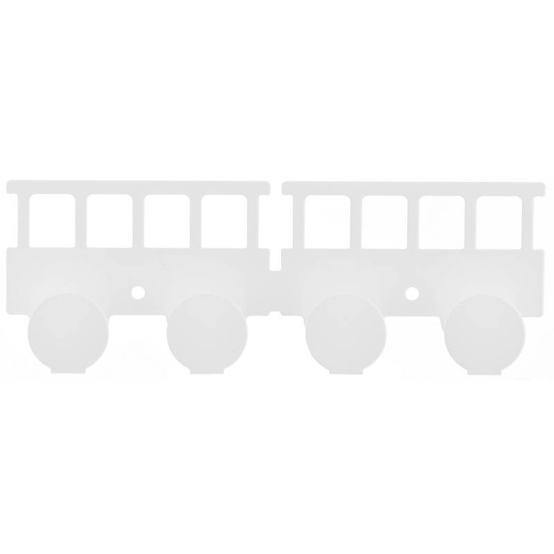 DUCASSE - Percha 4 ganchos vagón blanco