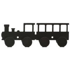 DUCASSE - Percha 4 ganchos locomotora negra
