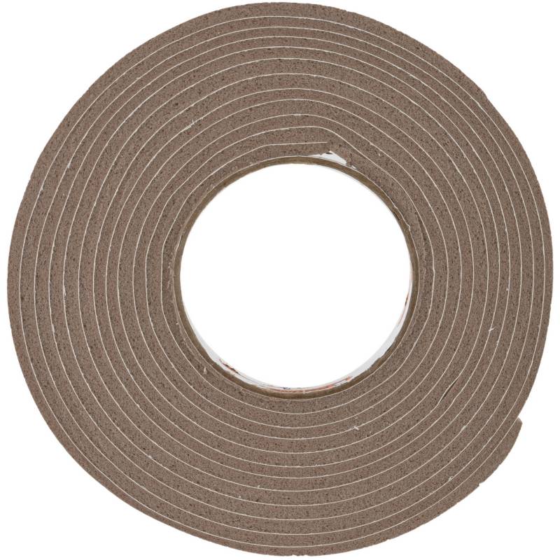 FIXSER - Burlete espuma vinílica marrón 9,5 mm x 4,8 mm