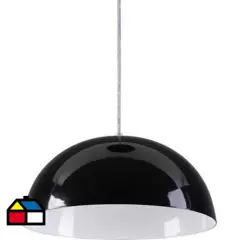 TEMPORA - Lámpara de colgar Metal Redonda Blanca