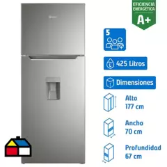 MADEMSA - Refrigerador Top Freezer No Frost 425 Litros Inox Altus 1430W