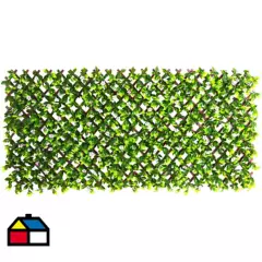 JUST HOME COLLECTION - Jardín vertical artificial cerco con flores 100x200 cm