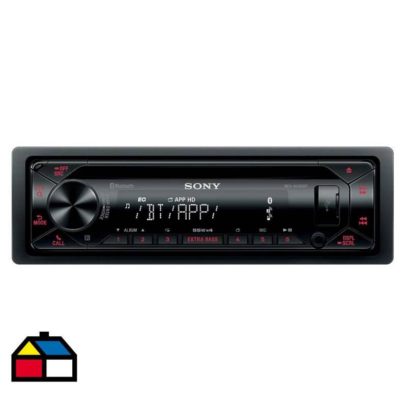 SONY - Radio para auto CD/USB/BT Negro.