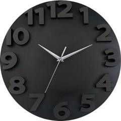 JUST HOME COLLECTION - Reloj 3d go 50x50cm negro