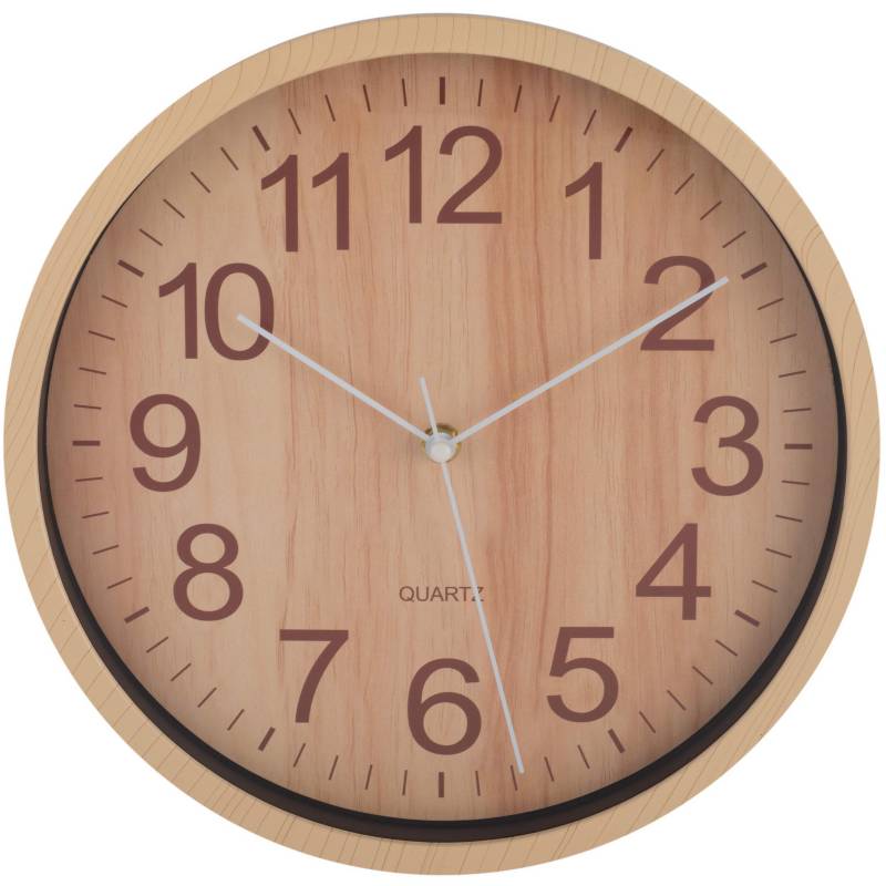 JUST HOME COLLECTION - Reloj wooden 29x29cm natural