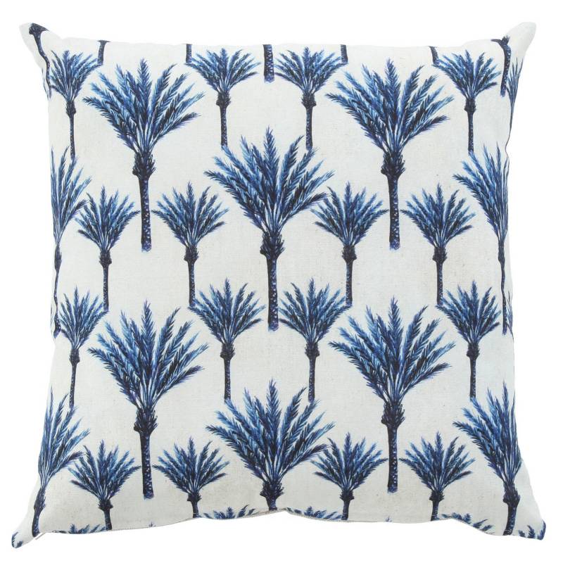 ATMOSPHERA HOME - Cojín palmeras azules 45x45 cm