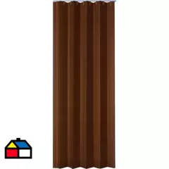 TERMOSOLE - Puerta plegable mdf color marrón 90x200 cm