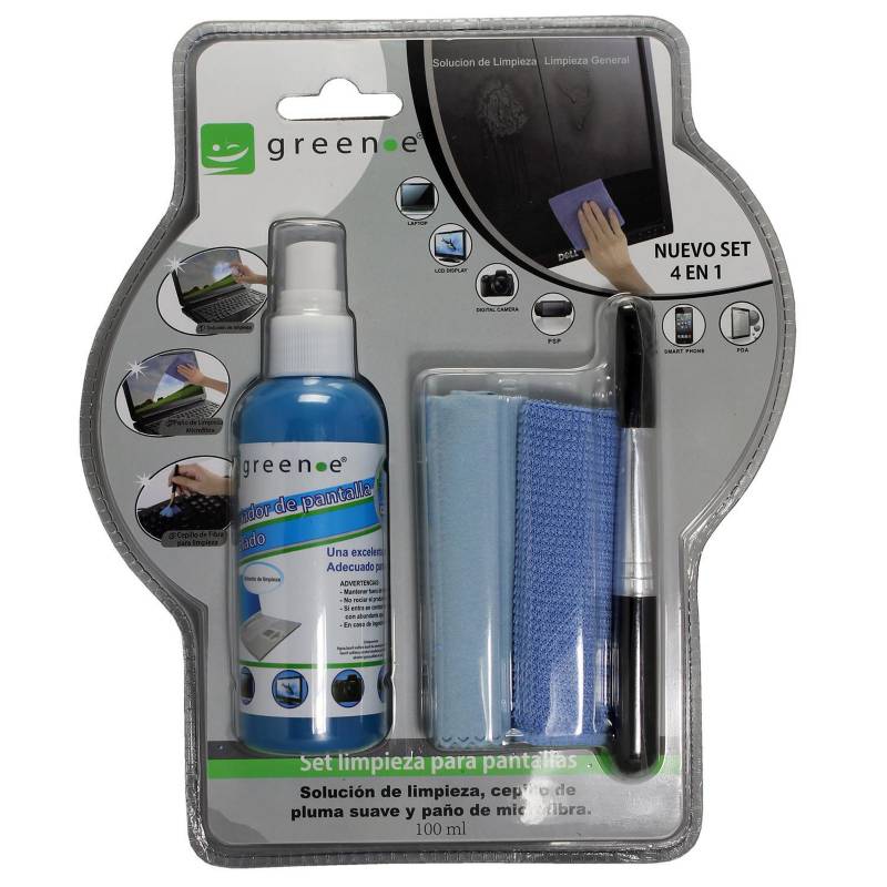 GREEN-E - Set de limpieza para pantallas 100 ml