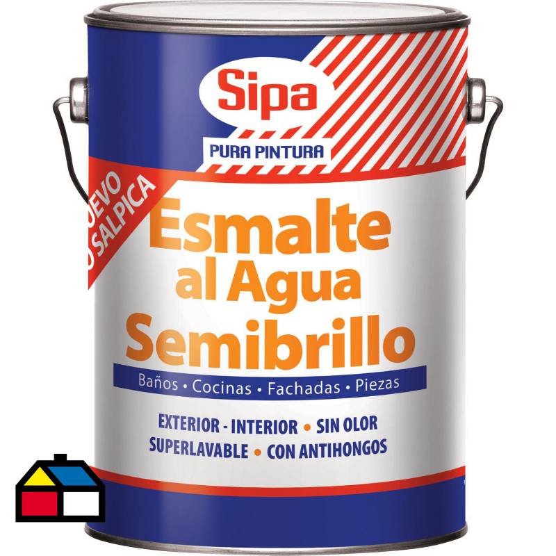 SIPA - Esmalte al agua semibrillo alfa 1 gl