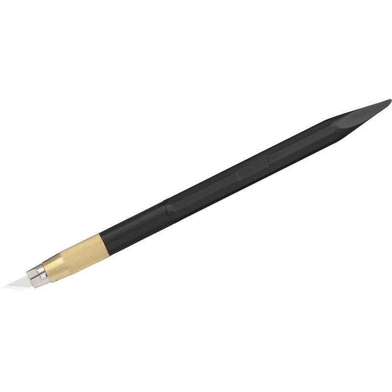 OLFA - Cuchillo de arte con espátula 5 filos negro