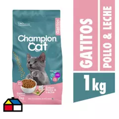 CHAMPION CAT - Alimento seco para Gato Cachorro Pollo 1 kg
