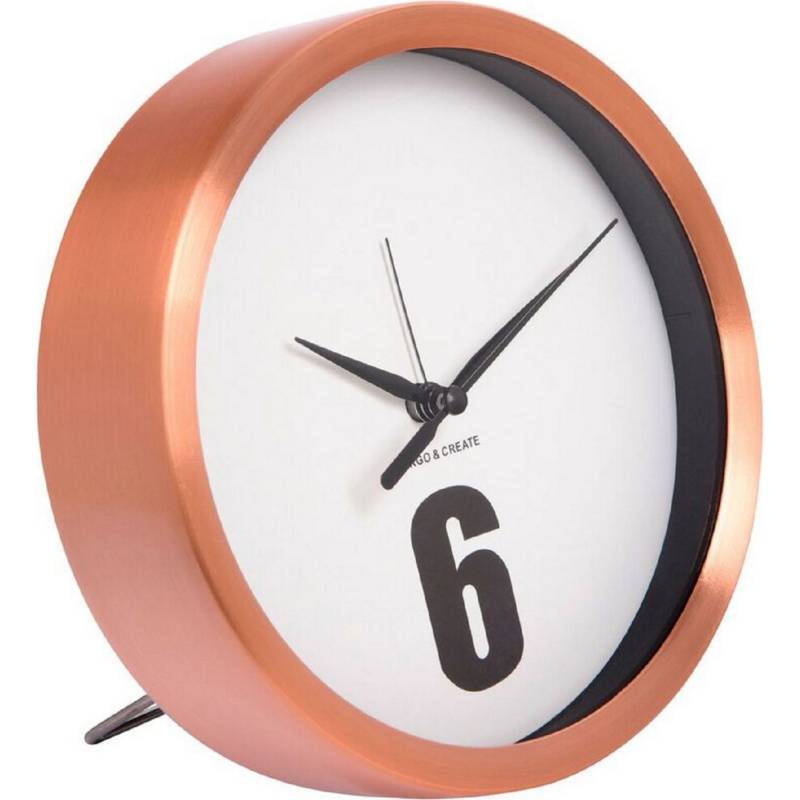 VGO - Reloj metal cobrizo 15 cm