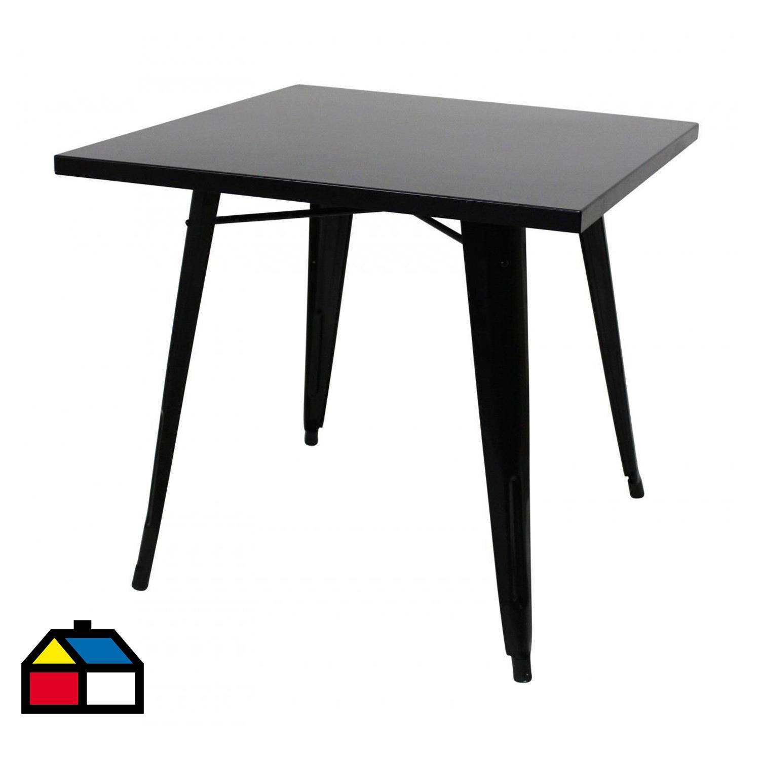 MESA COCINA NEGRA 80X80