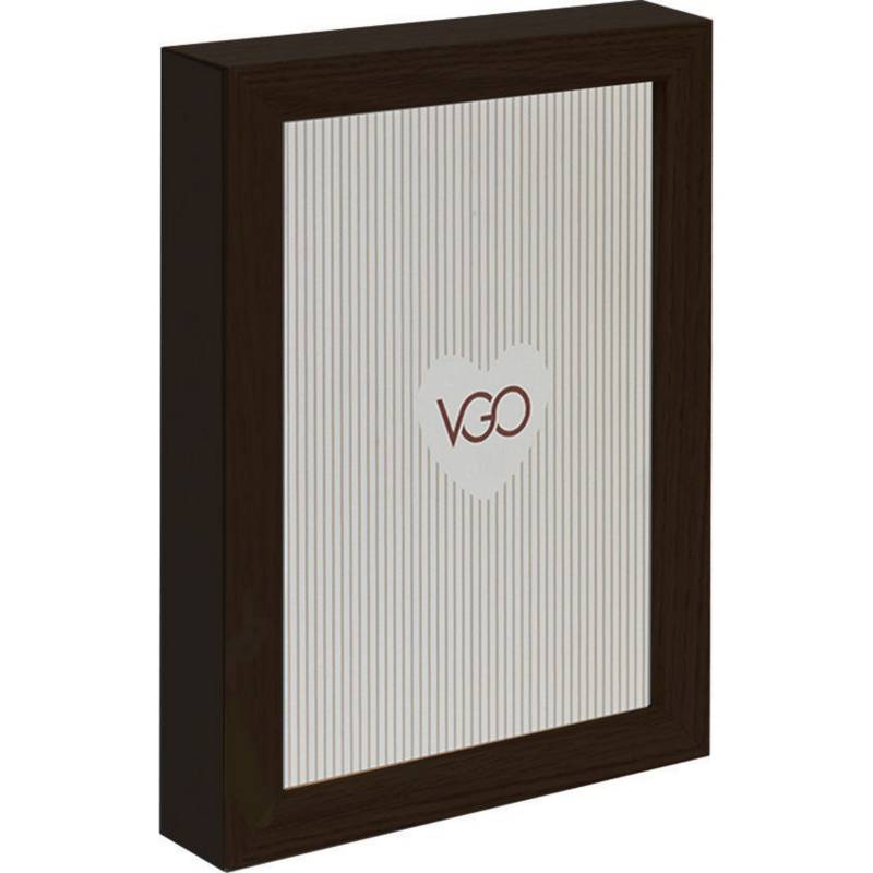VGO - Marco de fotos madera box negro 40x50 cm