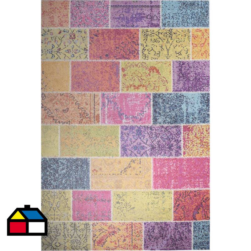 DIB - Alfombra kolor brickwall 133x190 cm multicolor