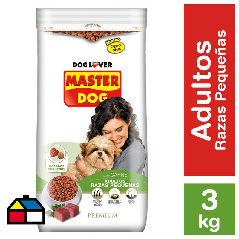 MASTER DOG - Alimento razas pequeña adulto 3 kg
