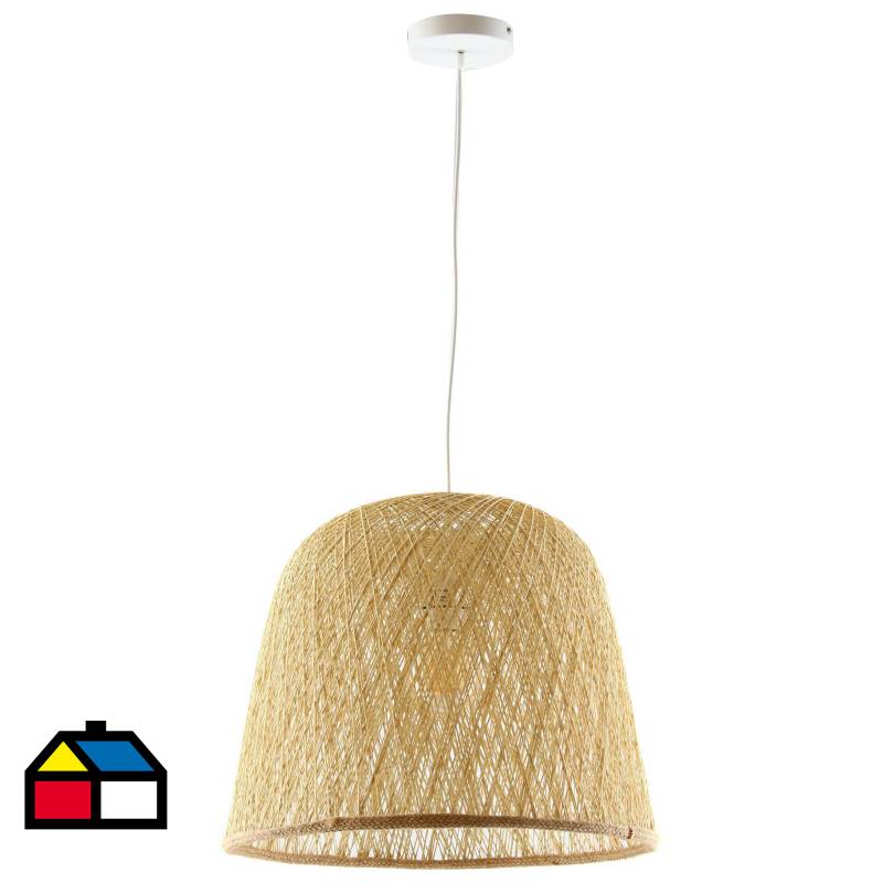 JUST HOME COLLECTION - Lámpara de colgar fibra natural Rattern natural E27