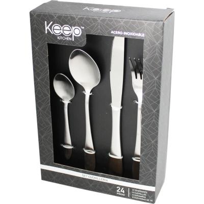 Set Cubiertos Eden 24 Pzs