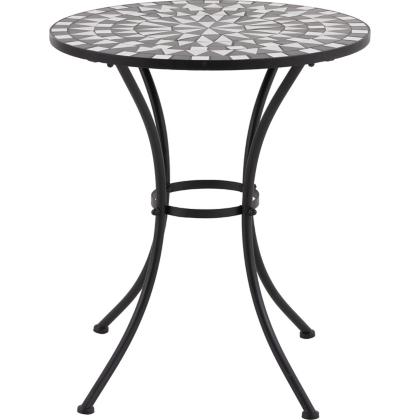 Mesa de balcón Mosaico Metal 60 cm blanca y negra - Sodimac.cl