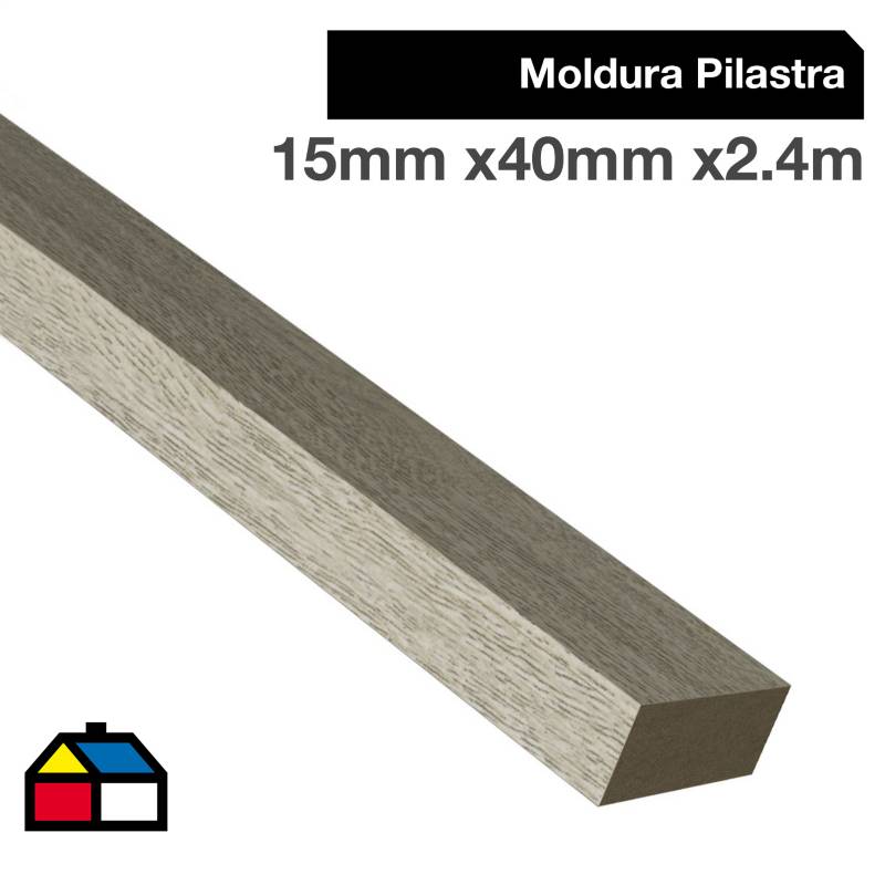 HOLZTEK - Moldura pilastra 15x40 cm ceniza